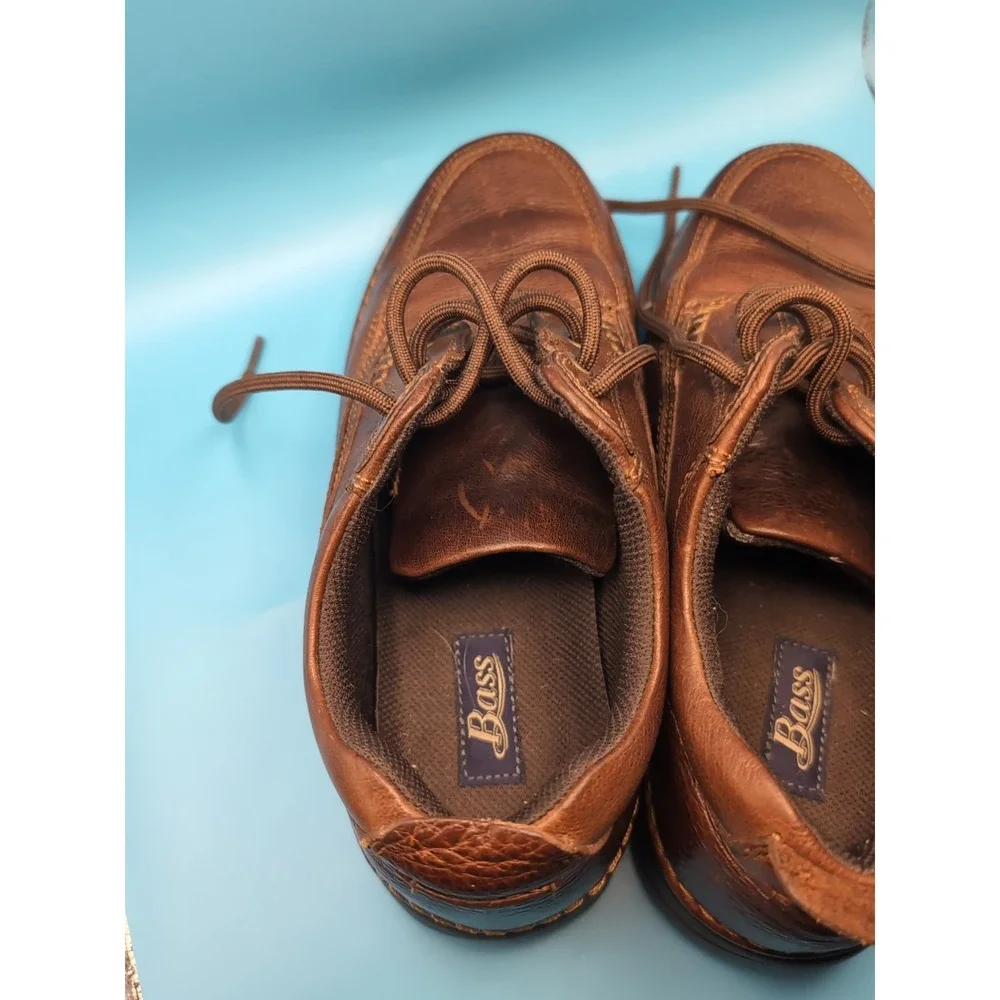 MEN'S G.H. BASS BROWN‎ LEATHER WALKING  SHOES SIZE 8M